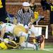 Michigan senior wide receiver Junior Hemingway reaches the ball toward the end zone for a touchdown past Notre Dame safety Harrison Smith during the second quarter against Notre Dame on Saturday. Melanie Maxwell I AnnArbor.com